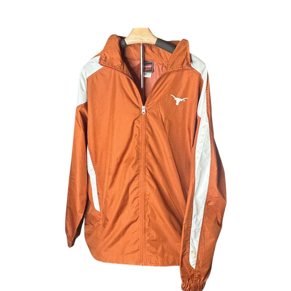 NWOT Genuine Stuff Texas Longhorn windbreaker jacket full zip up